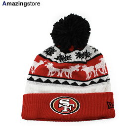 ニューエラ ニット ビーニー サンフランシスコ フォーティーナイナーズ 【NFL THE MOOSER KNIT BEANIE/RED】 NEW ERA SAN FRANCISCO 49ERS レッド ブラック ホワイト [21_12_3NE]