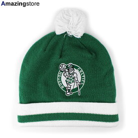 ミッチェル＆ネス ニット ビーニー ボストン セルティックス 【NBA XL-LOGO POM BEANIE/GRN】 MITCHELL&NESS BOSTON CELTICS [22_1DEAD+STOCK グリーン デッドストック]