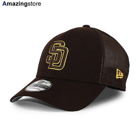 ニューエラ メッシュキャップ 39THIRTY サンディエゴ パドレス MLB BATTING PRACTICE TRUCKER BP FLEX FIT CAP BROWN NEW ERA SAN DIEGO PADRES MESH CAP トラッカー 帽子 メンズ レディース ブラウン /BRN 24_5RE_0523