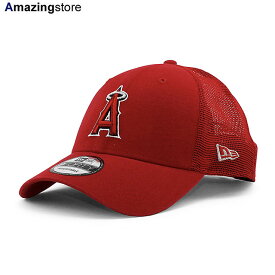男女兼用 あす楽 ニューエラ 9FORTY メッシュキャップ ロサンゼルス エンゼルス MLB TRUCKER MESH CAP RED NEW ERA LOS ANGELES ANGELS 帽子 レッド /RED 23_9RE_0911
