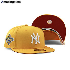 ニューエラ 59FIFTY ニューヨーク ヤンキース 【MLB 1996 WORLD SERIES RED BOTTOM FITTED CAP/GOLD】 NEW ERA NEW YORK YANKEES ゴールド レッド [COLOR BOTTOM 22_7RE_0706]