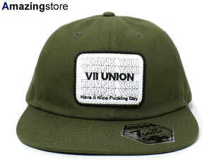 �y�S4�F�z7UNION �yTHANK YOU NEW BALL /OLIVE�z 7���j�I�� �Z�u�����j�I�� �X�g���b�v�o�b�N �I���[�u [�X�q cap �L���b�v 19_1 6PANELFLAT]