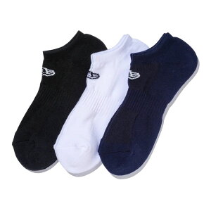 �j���[�G�� �C���ySOCKS SHORT 3PAIRS/BLACK-NAVY-WHITE�z NEW ERA �\�b�N�X �u���b�N �l�C�r�[ �z���C�g [for3000 22_11 �� �� ��]