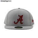 50%OFF!!!! ニューエラ キャップ 59FIFTY アラバマ クリムゾンタイド NCAA TEAM BASIC FITTED CAP GREY NEW ERA ALABAMA CRIMSON TIDE メンズ レディース 帽子 グレー /GREY 25_5RE_25_6RE_0604