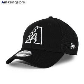 ニューエラ キャップ 39THIRTY アリゾナ ダイヤモンドバックス MLB NEO FLEX FIT CAP BLACK WHITE NEW ERA ARIZONA DIAMONDBACKS 帽子 メンズ レディース 男女兼用 ブラック ホワイト /BLK 23_11RE_11_17