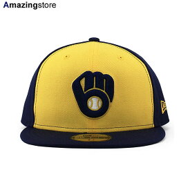 ニューエラ キャップ 59FIFTY ミルウォーキー ブルワーズ MLB ON FIELD AUTHENTIC ALTERNATE FITTED CAP GOLD NAVY NEW ERA MILWAUKEE BREWERS n70538706 13554992 帽子 メンズ レディース ゴールド ネイビー /GOLD BIG_SIZE 24_2RE_2_08