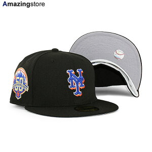 j[G Lbv 59FIFTY j[[N bc MLB 50TH ANNIVERSARY GREY BOTTOM FITTED CAP BLACK NEW ERA NEW YORK METS Xq Y fB[X jp ubN /BLK COLOR_BOTTOM 22_8_2NE