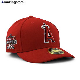 50％OFF！ニューエラ キャップ 59FIFTY ロサンゼルス エンゼルス MLB 2002 MLB WORLD CHAMPIONS 20TH ANNIVERSARY ON-FIELD AUTHENTIC GAME LC LOW CROWN FITTED CAP LP RED NEW ERA LOS ANGELES ANGELS オーセンティック 帽子 レッド /RED BIG_SIZE 23_11RE