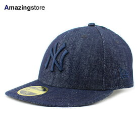 あす楽 ニューエラ キャップ 59FIFTY ニューヨーク ヤンキース MLB TEAM BASIC LC LOW-CROWN FITTED CAP LP INDIGO DENIM-MIDNIGHT NAVY NEW ERA NEW YORK YANKEES 13694080 /NAVY 23_5RE_ 23_6RE_0602