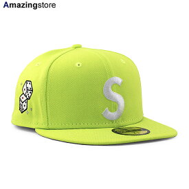 【あす楽】SUPREME ニューエラ 59FIFTY 【CHARACTERS S LOGO FITTED CAP/NEON GREEN】 シュプリーム NEW ERA ネオングリーン [/GRN 22_10_5SUP]