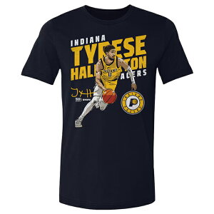 ^C[X no[gf CO TVc CfBAi yCT[Y 500LEVEL SLANT T-SHIRT NAVY INDIANA PACERS TYRESE HALIBURTON