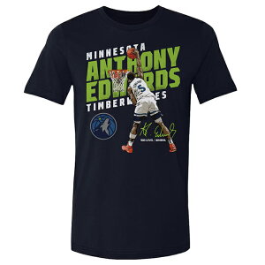 A\j[EGh[Yf CO TVc ~l\^ eBo[EuX 500LEVEL SLANT T-SHIRT NAVY MINNESOTA TIMBERWOLVES ANTHONY EDWARDS