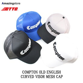 【あす楽対応】【4色展開】コンプトン 【COMPTON OLD ENGLISH CURVED VISOR MESH CAP】オットー メッシュキャップ OTTO [22_7_NWA LOS ANGELES CALIFORNIA ロサンゼルス カリフォルニア]