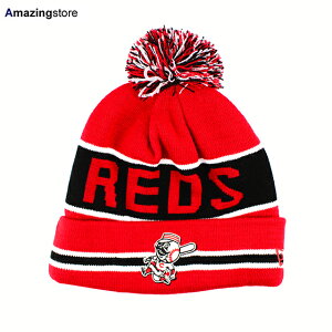 �j���[�G�� �j�b�g�L���b�v �r�[�j�[ �V���V�i�e�B ���b�Y MLB THE-COACH POM KNIT BEANIE CAP RED-BLACK NEW ERA CINCINNATI REDS DEAD+STOCK �X�q �j�b�g�L���b�v