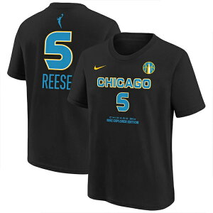 �C�O��� �G���W�F���E���[�X���f�� �i�C�L �o�X�P �V�J�S �X�J�C WNBA DRAFT NAME&NUMBER T-SHIRT BLACK CHICAGO SKY ANGEL REESE