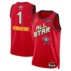 rN^[ EFo}f CO 2025 NBAI[X^[Q[f W[_uh vJjtH[ RED ALL-STAR SWINGMAN JERSEY VICTOR WEMBANYAMA `[ `bN