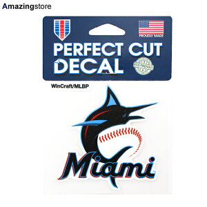 �E�B���N���t�g �X�e�b�J�[ �}�C�A�~ �}�[�����Y MLB PERFECT CUT DECAL WINCRAFT MIAMI MARLINS