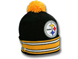 MITCHELL&NESS PITTSBURGH STEELERS 【XL-LOGO BEANIE/BLK】 ミッチェル＆ネス ピッツバーグ スティーラーズ ニット帽 ビーニー [帽子 ヘッドギア new era cap ニューエラキャップ new eraキャップ neweraキャップ 大きい サイズ メンズ レディース JORDAN LA NY BK SUPREME]