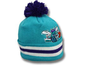 MITCHELL&NESS CHARLOTTE HORNETS 【XL-LOGO BEANIE/TEAL】 ミッチェル＆ネス シャーロット ホーネッツ ニット帽 ビーニー [NBABEANIE]