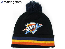 MITCHELL&NESS OKLAHOMA CITY THUNDER 【XL-LOGO BEANIE/BLK】 ミッチェル＆ネス オクラホマシティ サンダー ニット帽 ビーニー [NBABEANIE 17_11_4]