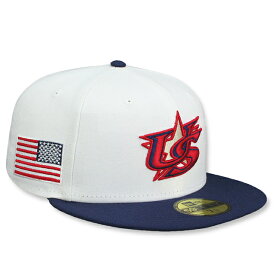 ニューエラ キャップ 59FIFTY WBC アメリカ 帽子 2023 WORLD BASEBALL CLASSIC FITTED CAP WHITE NAVY NEW ERA USA 帽子 メンズ レディース 男女兼用 ホワイト ネイビー BIG_SIZE /GREY 23_11_