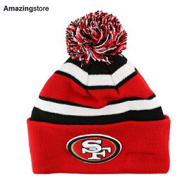 ニューエラ ニット ビーニー サンフランシスコ 49ERS NFL BIG-SCREEN KNIT BEANIE RED BLACK NEW ERA SAN FRANCISCO 49ERS 帽子 メンズ レディース 男女兼用 レッド ブラック 24_2_HL