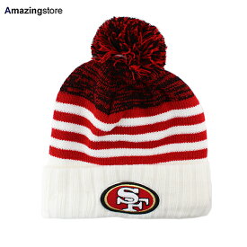 ニューエラ ニット ビーニー サンフランシスコ 49ERS NFL SNOW FALL KNIT BEANIE RED BLACK NEW ERA SAN FRANCISCO 49ERS 帽子 メンズ レディース 男女兼用 レッド ブラック 24_2_HL