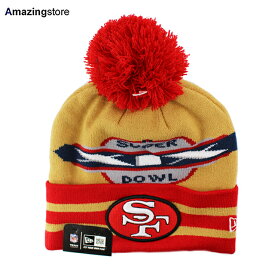 ニューエラ ニット ビーニー サンフランシスコ 49ERS NFL SUPER BOWL XIX KNIT BEANIE GOLD NEW ERA SAN FRANCISCO 49ERS 帽子 メンズ レディース 男女兼用 ゴールド 24_2_HL