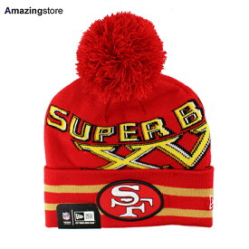 ニューエラ ニット ビーニー サンフランシスコ 49ERS NFL SUPER BOWL XVI KNIT BEANIE RED NEW ERA SAN FRANCISCO 49ERS 帽子 メンズ レディース 男女兼用 ゴールド 24_2_HL