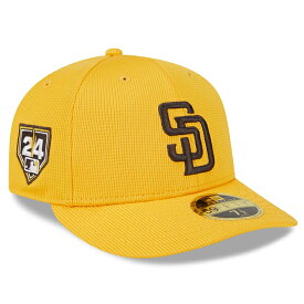 ニューエラ キャップ 海外取寄 LP59FIFTY サンディエゴ パドレス 2024 MLB SPRING TRANING FITTED CAP GOLD NEW ERA SAN DIEGO PADRES