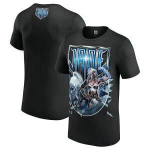CO WFCh J[Mf WWE AUTHENTIC TVc SHATTERED GLASS T-SHIRT BLACK JADE CARGILL uk201184845 bX}jA RAW SMACKDOWN vX