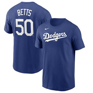 CO [L[ xbcf NIKE TVc T[X hW[X PLAYER NAME&NUMBER T-SHIRT ROYAL BLUE iCL LOS ANGELES DODGERS MOOKIE BETTS MLB