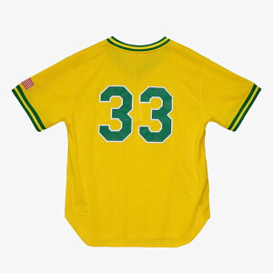 �z�Z �J���Z�R���f�� �~�b�`�F���A���h�l�X �I�[�N�����h �A�X���`�b�N�X COOPERSTOWN MESH BATTING PRACTICE JERSEY GOLD MITCHELL&NESS AUTHENTIC PULLOVER OAKLAND ATHLETICS JOSE CANSECO