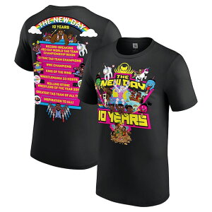 �C�O��� �j���[�f�C���f�� WWE AUTHENTIC T�V���c 10 YEARS CELEBRATION T-SHIRT BLACK THE NEW DAY