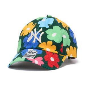 47�u�����h �L���b�v �j���[���[�N �����L�[�X MLB FLORAL CORDUROY CLEAN UP MULTI COLOR 47BRAND NEW YORK YANKEES 47A-CLP-B-GLRYP17EWS-DG �X�q �����Y ���f�B�[�X �j�����p LOW PROFILE ���[�v���t�@�C�� 47�L���b�v 26_1