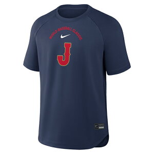�C�O��� �i�C�L WBC ���{��\ �����O�X���[�uT�V���c 2026 WORLD BASEBALL CLASSIC LEVEL UP DRI-FIT LONG SLEEVE HOODIE T-SHIRT NAVY NIKE JAPAN