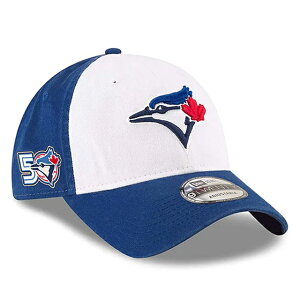 �g�����g �u���[�W�F�C�Y50���N�L�O���f�� �j���[�G�� �L���b�v 9TWENTY MLB 50th ANNIVERSARY STRAPBACK CAP ALTERNATE-3 WHITE-ROYAL BLUE NEW ERA TORONTO BLUE JAYS �X�q �����Y ���f�B�[�X �j�����p �l�C�r�[ LOW PROFILE 