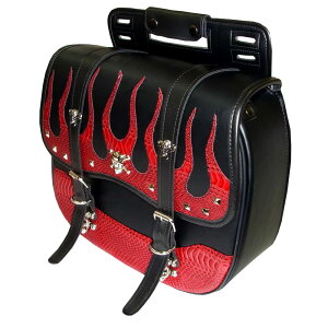 Xross SADDLE SINGLE サドルバッグ サイドバッグ YFFシリーズ レッドパイソン