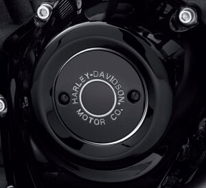 H-D MOTOR CO.ロゴ・タイマーカバー グロスブラック:2017〜25年M-EIGHT