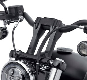 トールハンドルバーライザー ブラック:2018〜24年FLFB/S、FLSL、FXBB/S、FXBR/S、FXDRS、FXFB/S、FXLR、FXST、2014〜24年ロードキング/1インチハンドル用