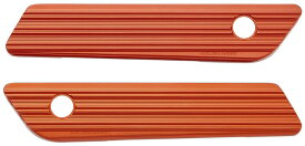 【35011637】 10-GAUGE サドルバッグラッチカバー：オレンジ/2014年以降ツーリングモデルでハードサドルバッグ装着