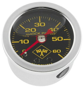 MARSHALL LIQUID FILLED SHOCK PROOF �I�C���Q�[�W Midnight Series - Stainless Silver 0-60 psi