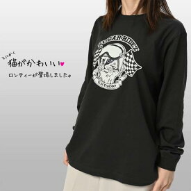 【rd7018】 WOMAN'S キャット ロングTシャツ