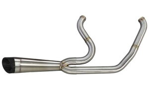 COMP-S SHORTY 2in1 エキゾースト ステンレス 2018年以降FLSL、FLDE、FXFB/S、FXLR/S、FXBB/S、FXST