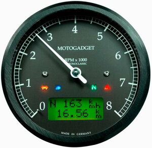 MOTOSCOPE CHRONOCLASSIC Xs[h[^[ 8000rpm@ubN@yfBXvCzFGreen LCD