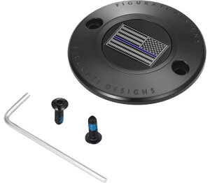 ブラック タイマーカバー 2017〜25年M-EIGHT/BLUE LINE FLAG