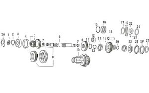 4���~�b�V���� ���C���V���t�g���R���|�[�l���g �y9�z :3rd gear mainshaft 59-86