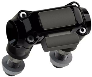 Atlas Wide ハンドルバー用 ライザー ブラック 2018〜24年FXBB/S、FXBR/S、FXST