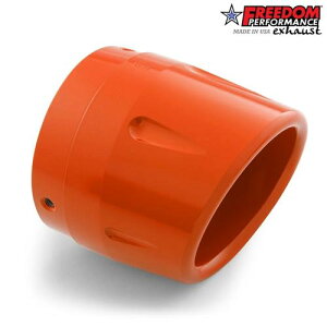 4.5�C���` COMBAT FLUTED (2-STEP) �G���h�L���b�v GLOSSY DUTCH ORANGE FREEDOM PERFORMANCE EXHAUST 4.5�C���` �X���b�v�I���}�t���[�p