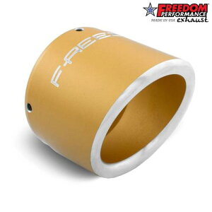 4�C���` LIBERTY �G���h�L���b�v SCULPTED GOLD FREEDOM PERFORMANCE EXHAUST 4�C���` �X���b�v�I���}�t���[�p